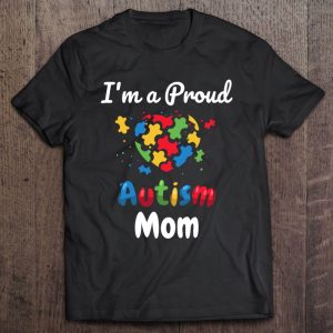 Im A Proud Autism Mom Mother Mommy Women Heart Gift 1