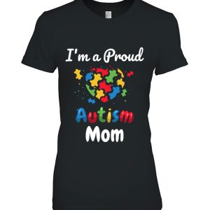 Im A Proud Autism Mom Mother Mommy Women Heart Gift 2