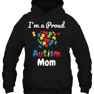 Im A Proud Autism Mom Mother Mommy Women Heart Gift 3