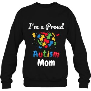 Im A Proud Autism Mom Mother Mommy Women Heart Gift 4