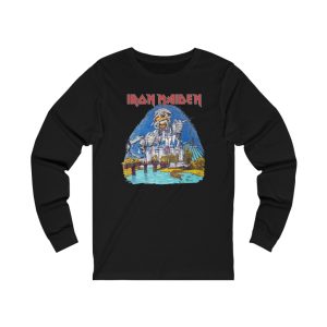 Iron Maiden 1985 Powerslave Arrive Alive in 85 Tour Florida Dates Event Long Sleeved Shirt 1