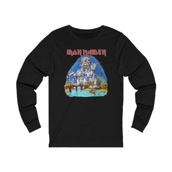 Iron Maiden 1985 Powerslave Arrive Alive in 85 Tour Florida Dates Event Long Sleeved Shirt
