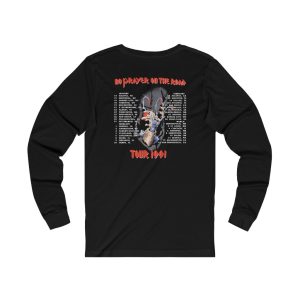 Iron Maiden 1991 No Prayer On The Road Tour Long Sleeved Shirt 2