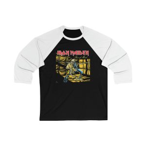 Iron Maiden Piece of Mind Album Cover 34 Sleeved Baseball Jersey Shirt 1