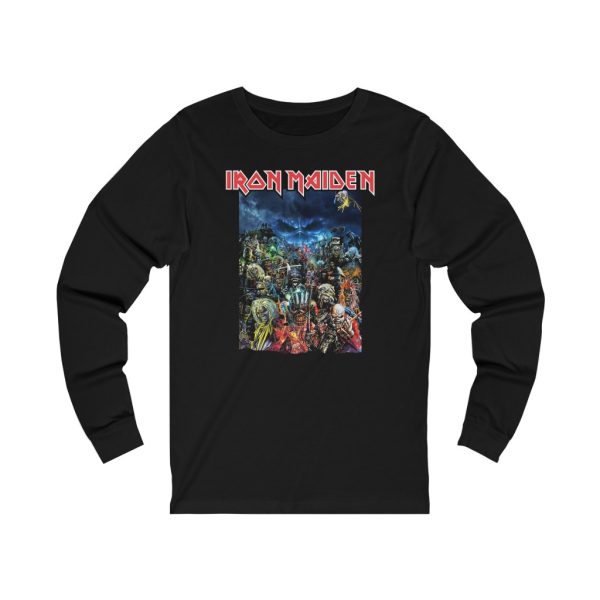 Iron Maiden Updated 2021 Eddie Montage Shirt Long Sleeved Shirt