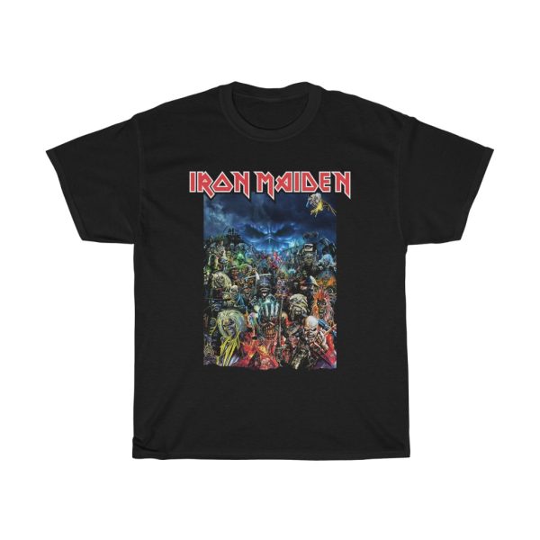 Iron Maiden Updated 2021 Eddie Montage Shirt with Samurai Eddie from Senjutsu Shirt