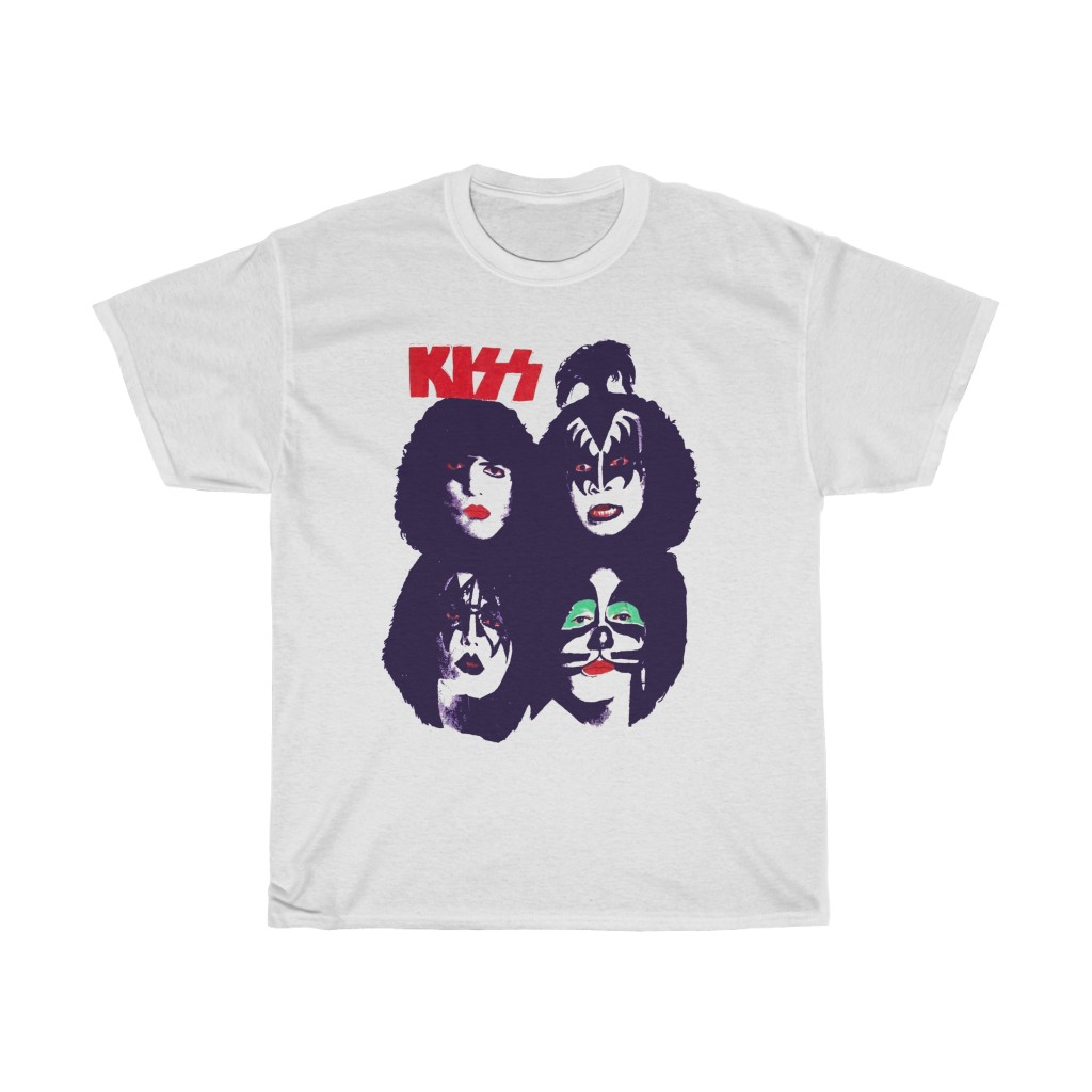 KISS 1970's Make Up Era Unofficial Lot Shirt Reproduction