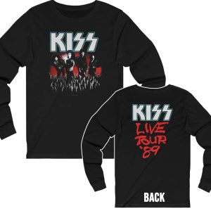 KISS 1989 Smashes Thrashes and Hits Live Tour Long Sleeved Shirt 1