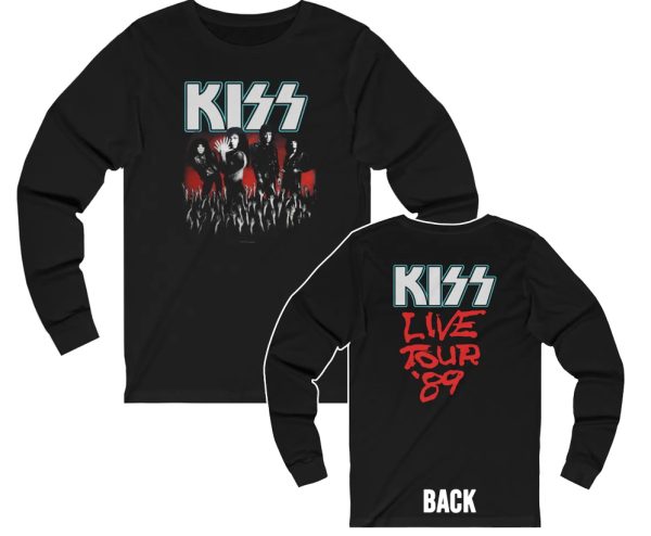 KISS 1989 Smashes Thrashes and Hits Live Tour Long Sleeved Shirt