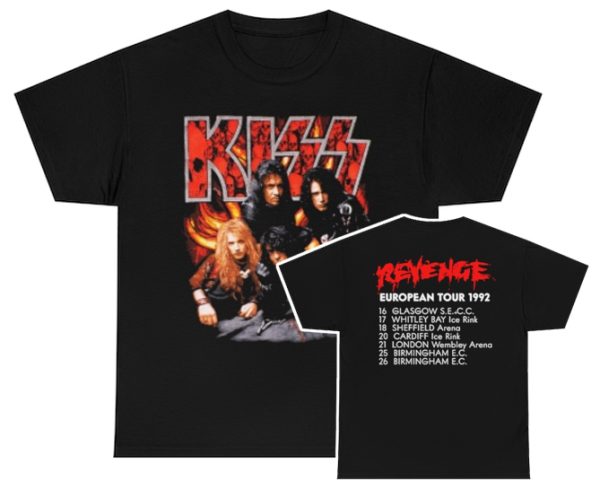 KISS 1992 Revenege European Tour Shirt