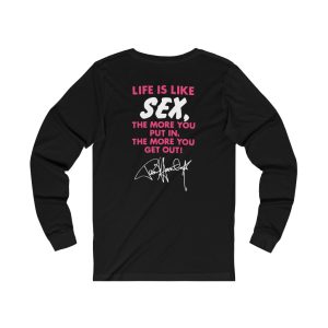 KISS Crazy Nights Era Paul Stanley with Guitar Life Is Like Sex Long Sleeves shirt 3