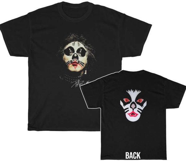 KISS Custom Peter Criss Self TitledRock &amp Roll Over Shirt