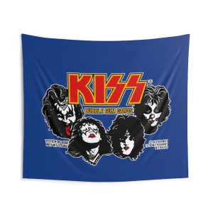 KISS Donruss Trading Cards Inspired Indoor Wall Tapestry 4