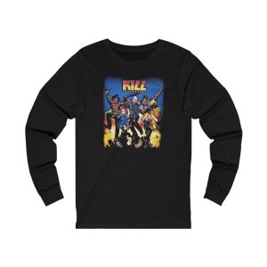 KISS Horror Movie Killer KILL Spoof Long Sleeved Shirt