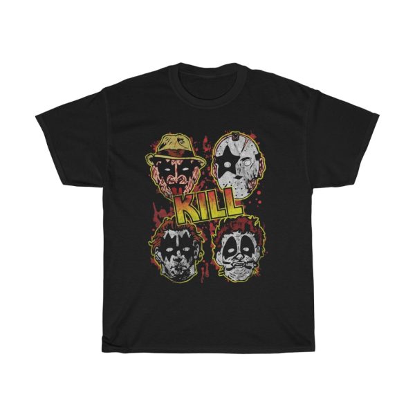 KISS Horror Movie Slashers KILL Spoof Mashup Shirt