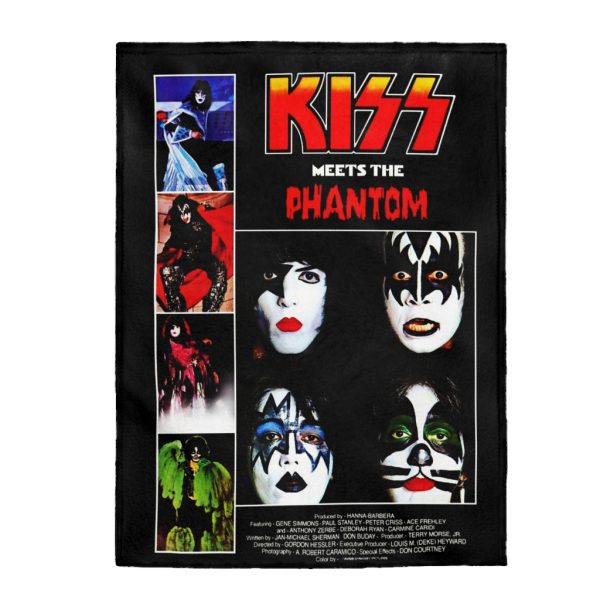 KISS Meets The Phantom of the Park Alternate Movie Poster Velveteen Plush Blanket