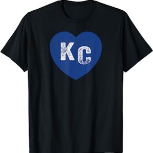 Kc Heart T Shirt City 2 Letter