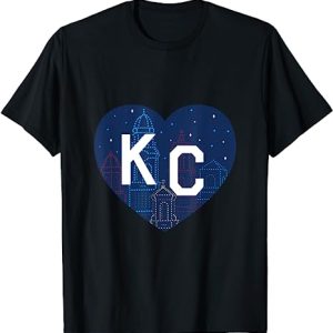 Kc Heart T Shirt Kansas City