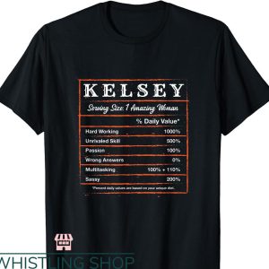 Kelsey Plum T-shirt Kelsey Nutrition Facts