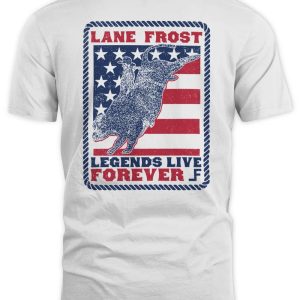 Lane Frost T-shirt Lane Frost Stars And Stripes T-shirt