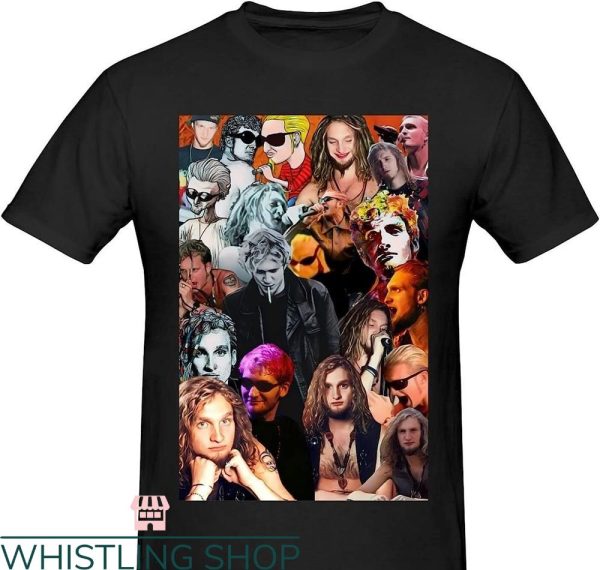 Layne Staley T-shirtFashion Graphic Cool Casual Tops Black