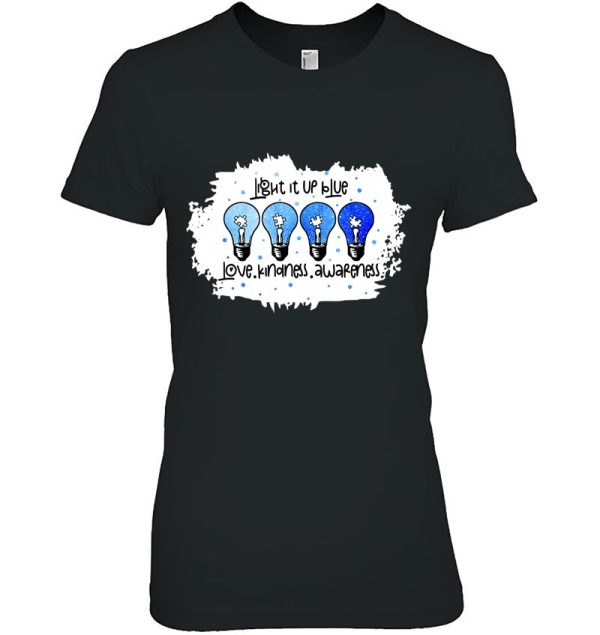 Light It Up Blue Autism Awareness Present Autism Mom Teacher