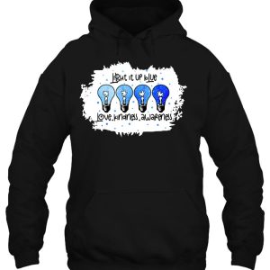 Light It Up Blue Autism Awareness Present Autism Mom Teacher 3