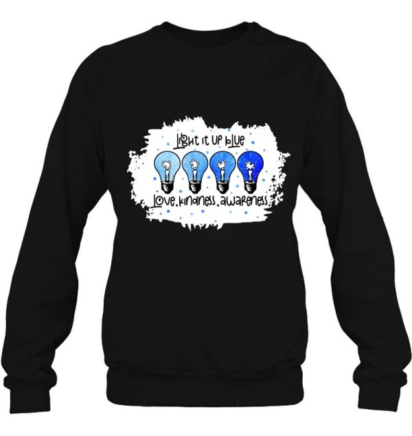 Light It Up Blue Autism Awareness Present Autism Mom Teacher