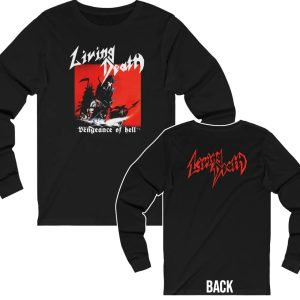 Living Death Vengeance of Hell Album Cover Long Sleeved Shirt 1