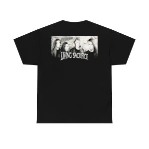 Living Sacrifice Nonexisitent Album Cover with Band Photo On Back Shirt 3