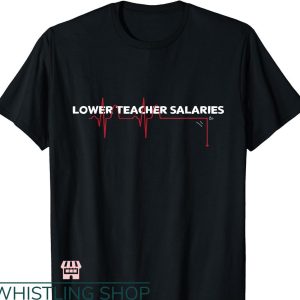 Lower Teacher Salaries T-shirt Minimal Text Style