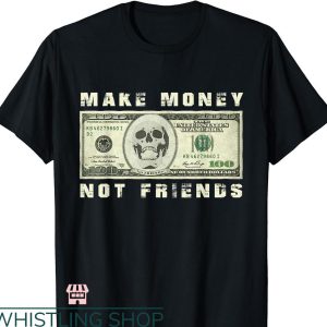 Make Money Not Friends T-shirt Racoon Entrepreneur