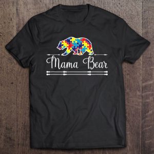 Mama Bear Autism Awareness Autism Mom Puzzle