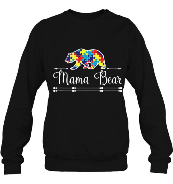 Mama Bear Autism Awareness Autism Mom Puzzle