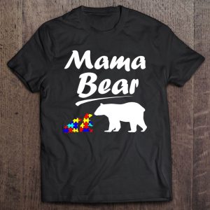 Mama Bear Autism Awareness Autism Mom With Two Cubs 1