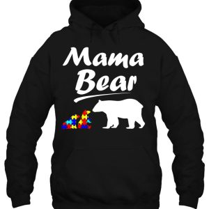 Mama Bear Autism Awareness Autism Mom With Two Cubs 3