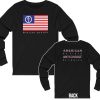 Marilyn Manson American By Birth Antichrist By Choice Long Sleeved Shirt