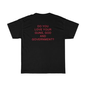 Marilyn Manson Guns God and Government Gun Cross T Shirt 3