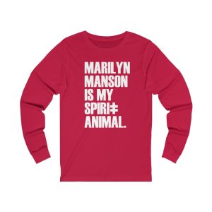 Marilyn Manson Is My Spirit Animal Long Sleeved Shirt 1