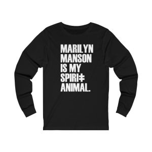 Marilyn Manson Is My Spirit Animal Long Sleeved Shirt 2