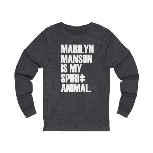 Marilyn Manson Is My Spirit Animal Long Sleeved Shirt 3