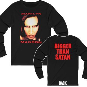 Marilyn Manson Mechanical Animals Era Bigger Than Satan Long Sleeved Shirt 1