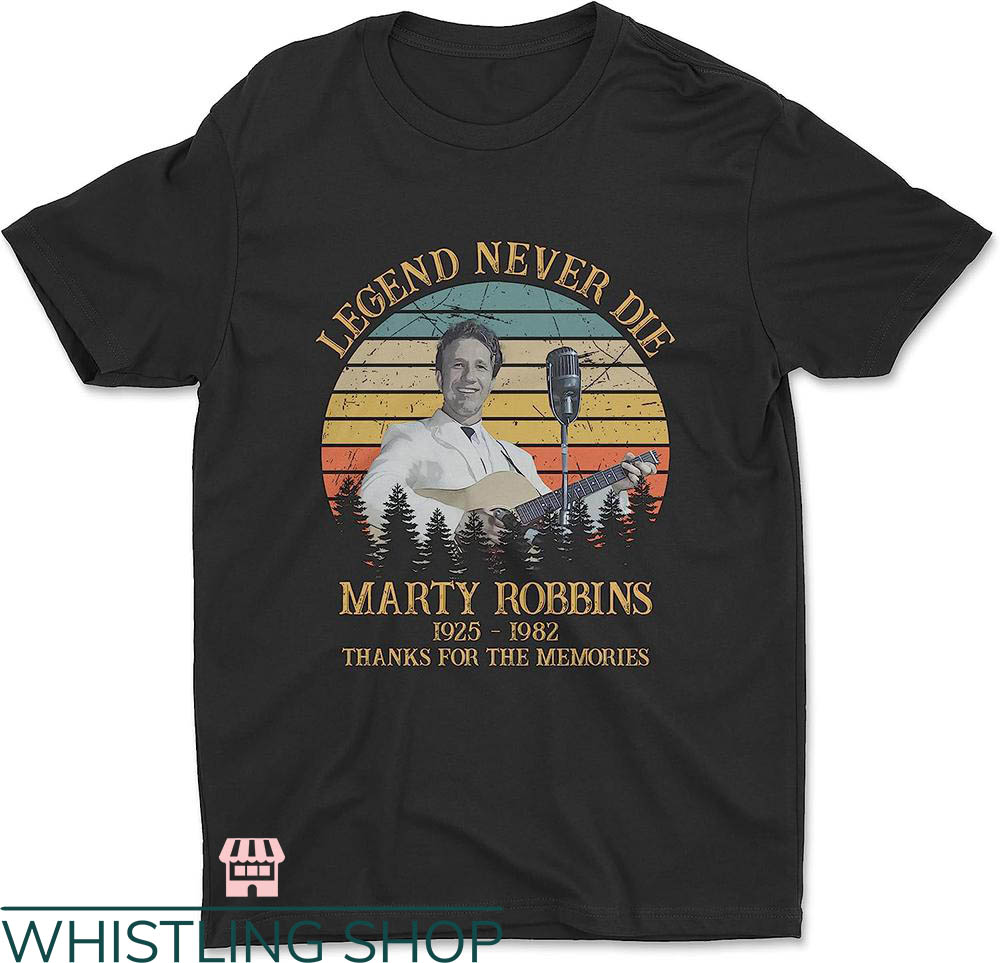 Marty Robbins T-shirt Thank For The Memories T-shirt
