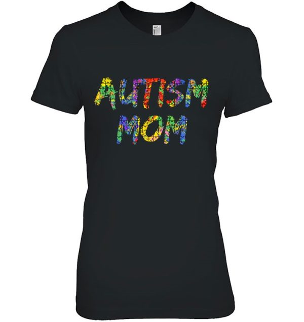 Matching Colorful Autism Puzzle Piece Design Gift Autism Mom