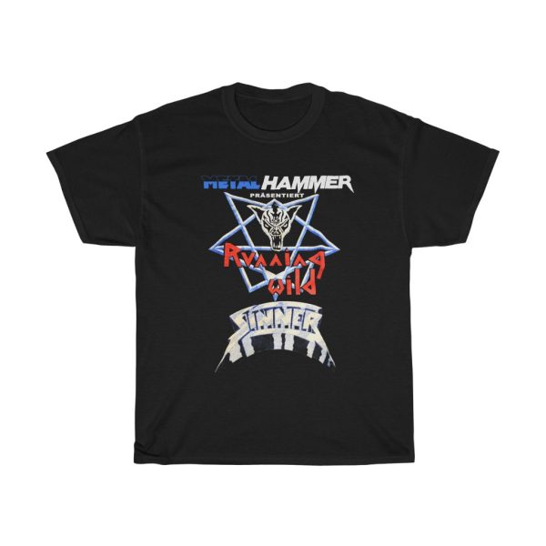 Metal Hammer Running Wild  Sinner 1984 German Metal Attack Tour Shirt