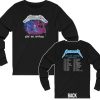 Metallica 1985 Ride The Lighting European Tour Long Sleeved Shirt