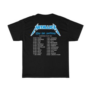 Metallica 1985 Ride The Lighting European Tour Shirt 3