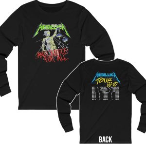 Metallica 1988-89 And Justice For All World Tour Long Sleeved Shirt