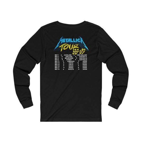 Metallica 1988-89 And Justice For All World Tour Long Sleeved Shirt