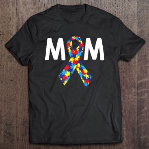 Mom Puzzle Ribbon Autism Awareness 1